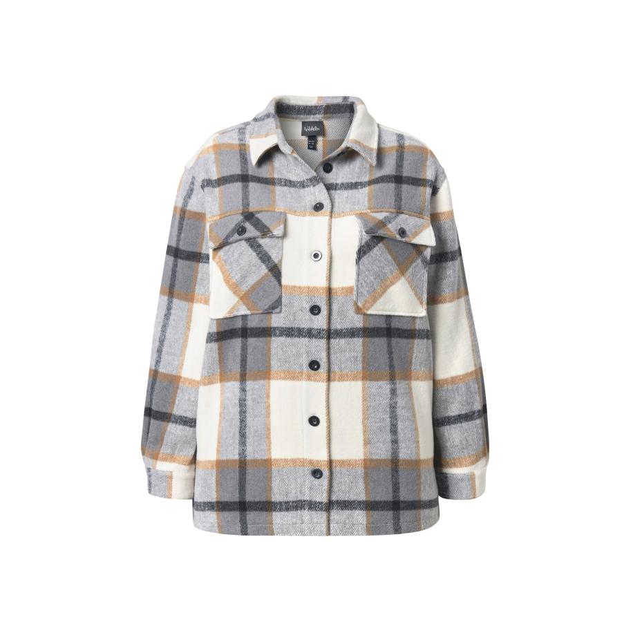 Ulla Popken Ulla Popken Tussenjas geel / grijs / grafiet / wit -