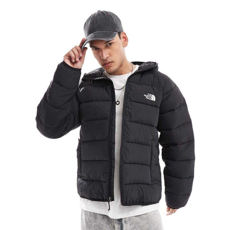 The North Face - Laurez - Gewatteerd jack met logo en capuchon in zwart, exclusief bij ASOS Zwart