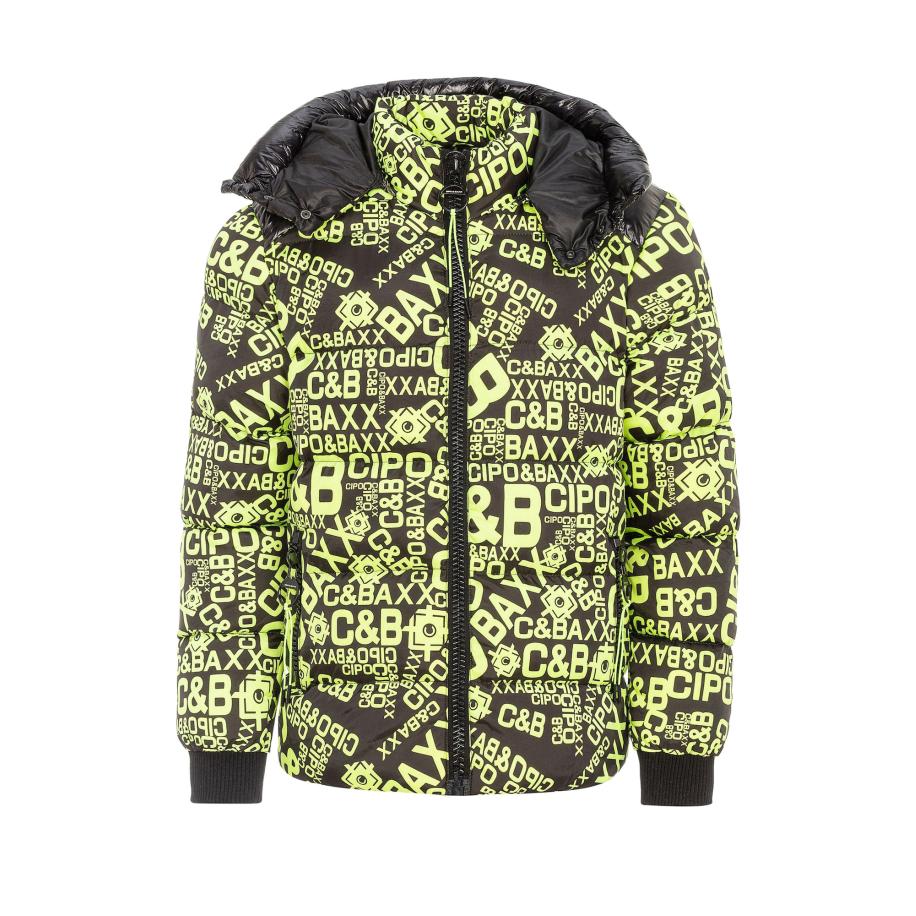 Cipo & Baxx CIPO & BAXX Winterjas groen / zwart -