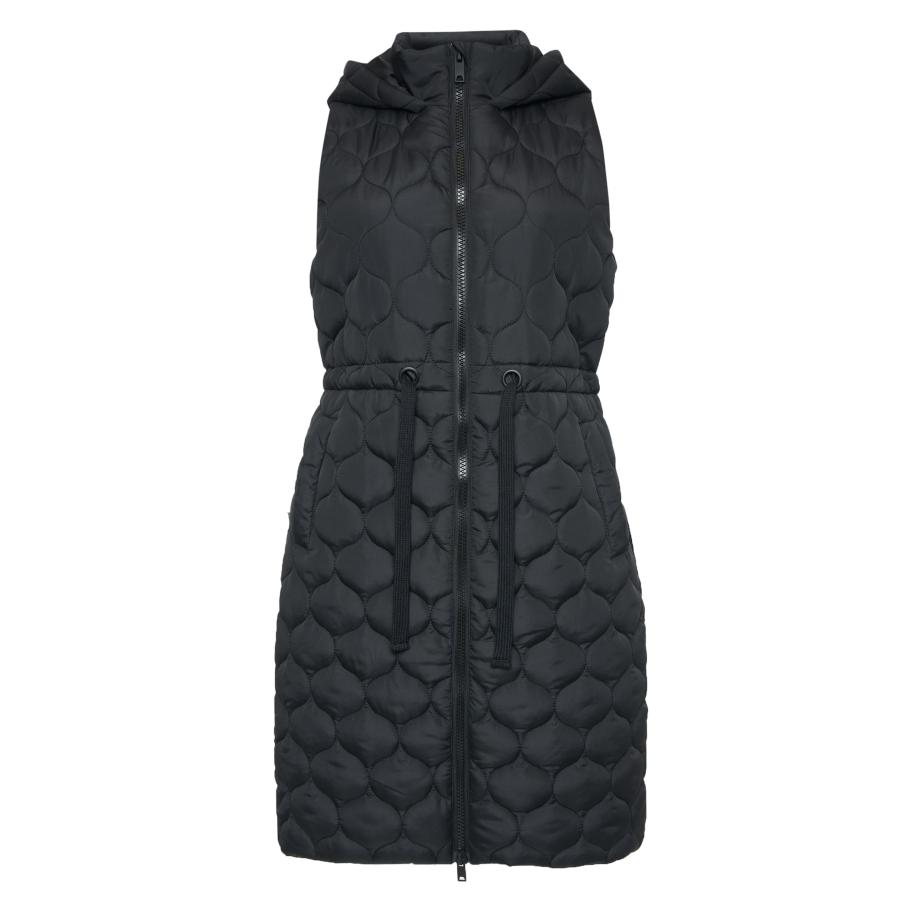 Threadbare Threadbare Bodywarmer Crush zwart -