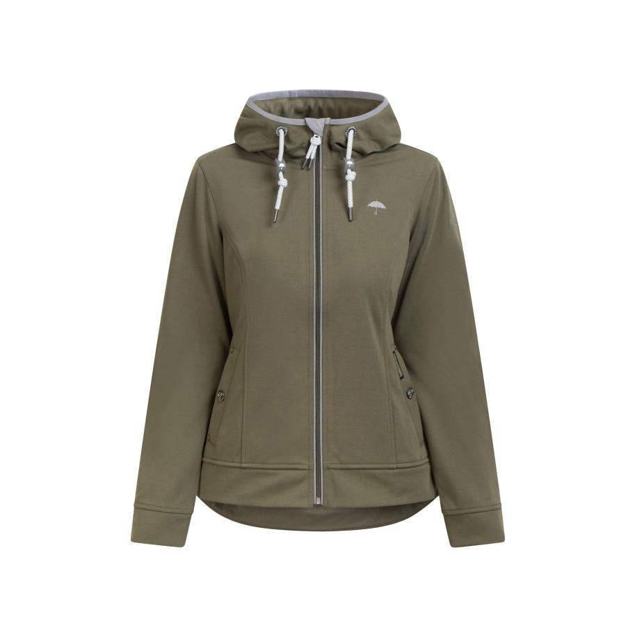 Schmuddelwedda Schmuddelwedda Functionele jas Kianna grijs / olijfgroen -