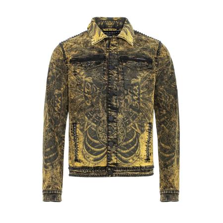 Cipo & Baxx CIPO & BAXX Tussenjas limoen / black denim