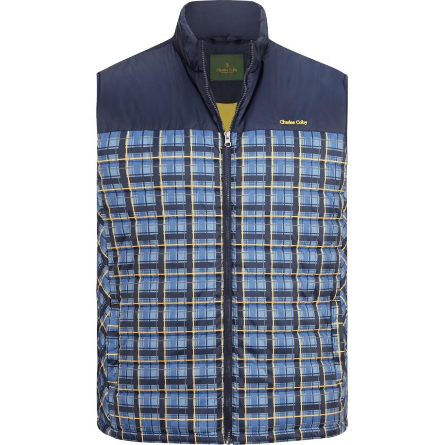 Charles Colby Charles Colby Bodywarmer lichtblauw / donkerblauw -