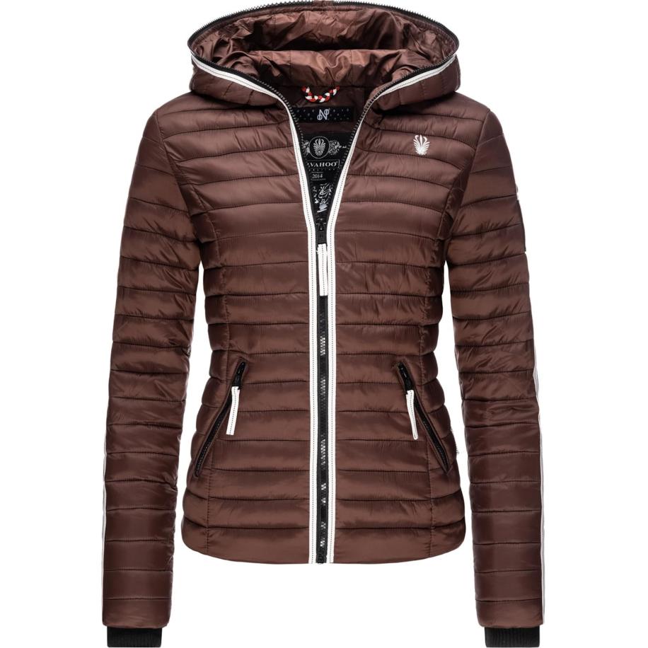 NAVAHOO NAVAHOO Tussenjas chocoladebruin / wit Zwart