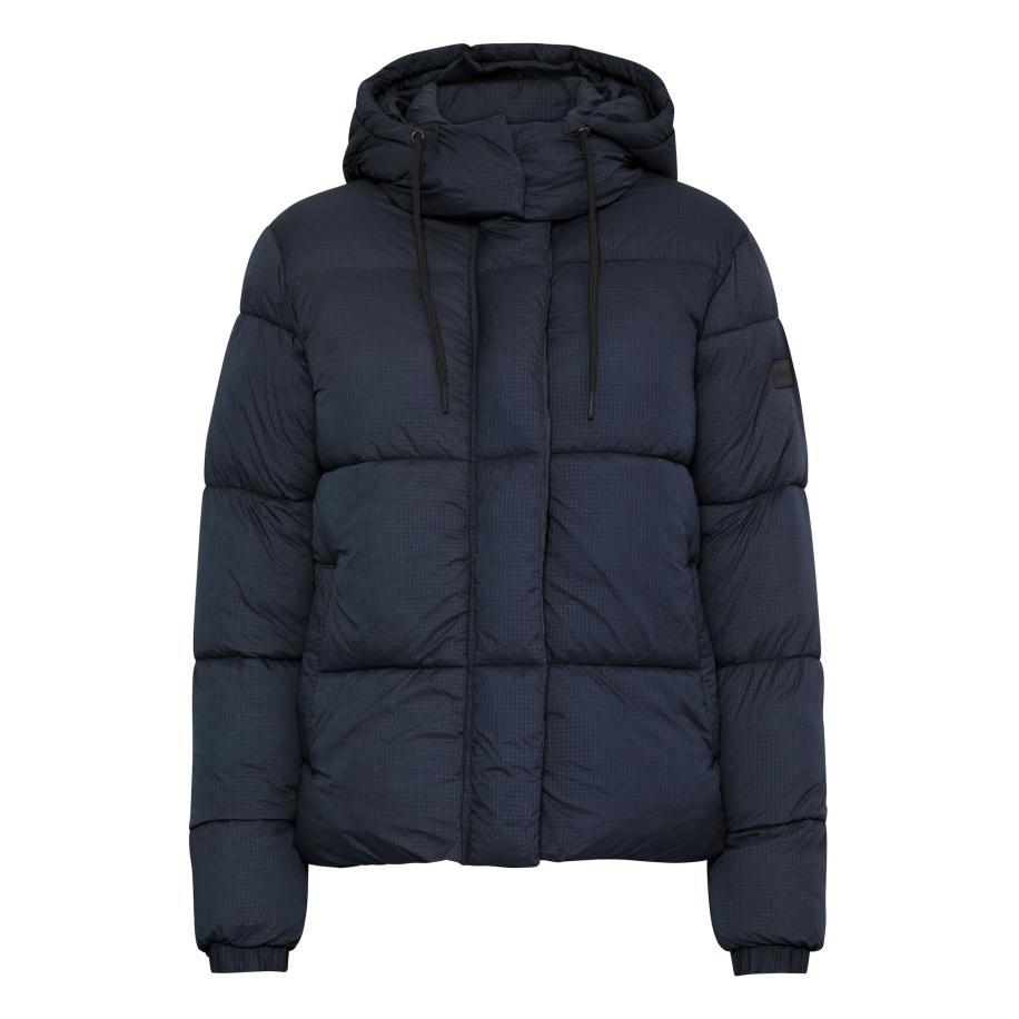 Oxmo Oxmo Winterjas taylor donkerblauw -