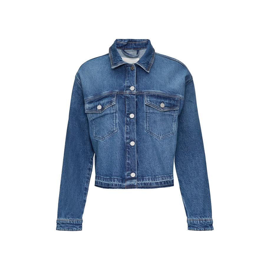 s.Oliver Tussenjas blauw denim Blauw