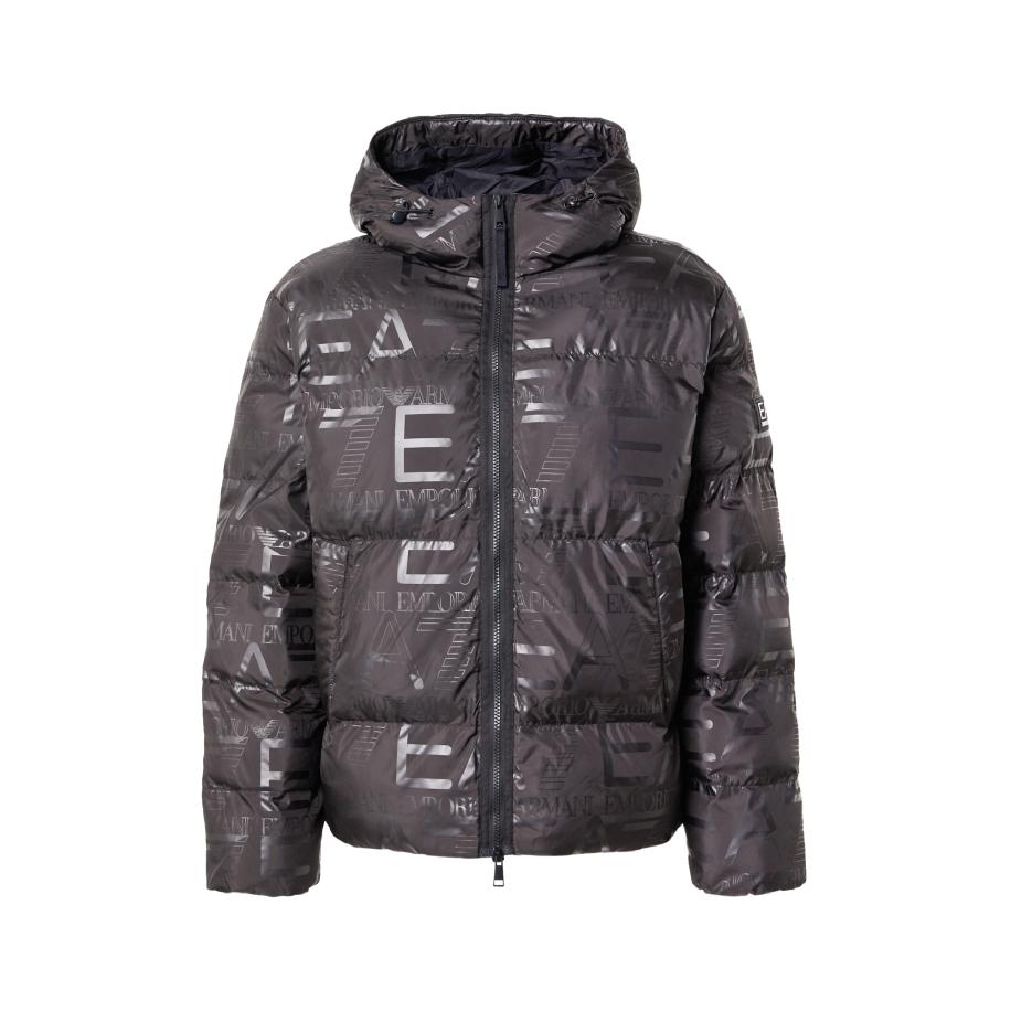 Emporio Armani EA7 Emporio Armani Winterjas zwart / zilver -
