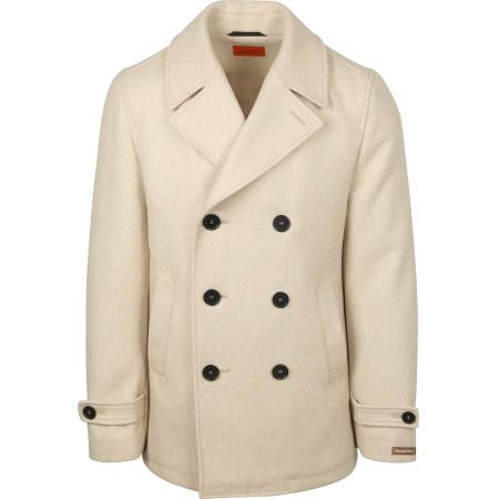 Suitable Coat Caban Wol Blend Ecru