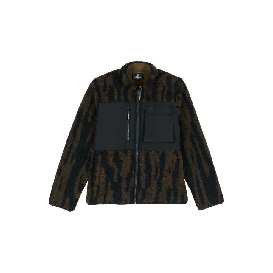 Volcom Volcom Fleece jas STORM STONE donkergroen / zwart -