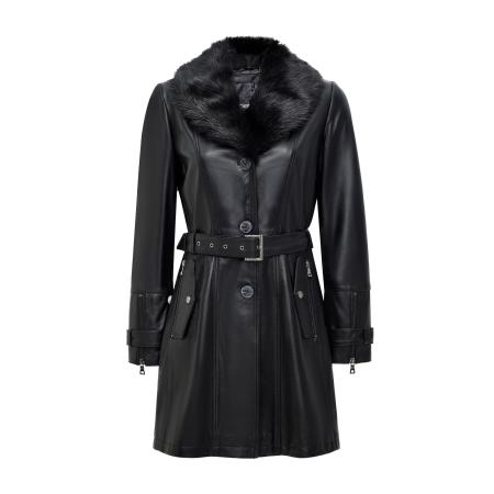 Derimod Derimod Tussenmantel Genuine zwart