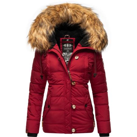 NAVAHOO NAVAHOO Winterjas Zoja lichtbruin / rood