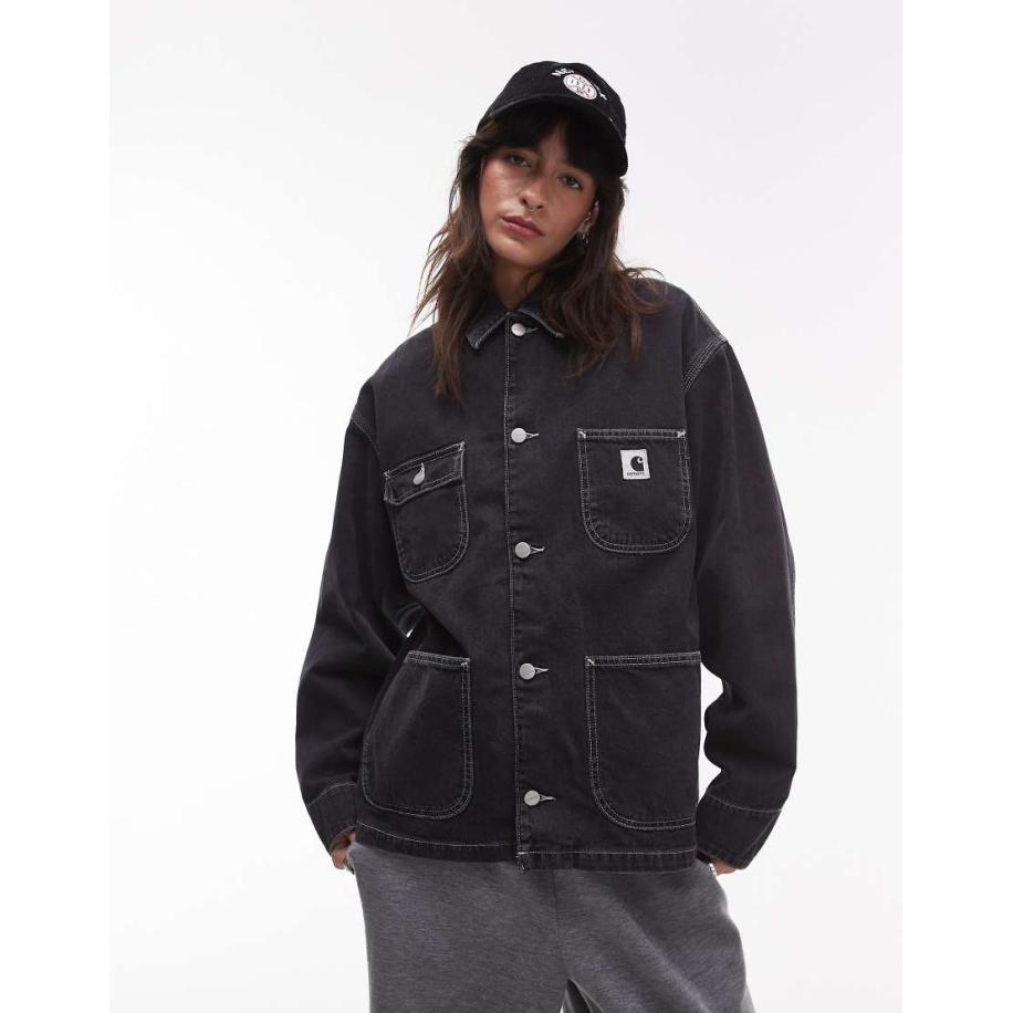 Carhartt WIP OG Michigan Denim jack in zwart Zwart