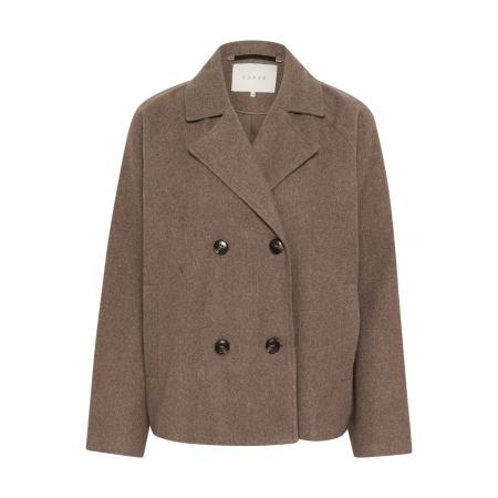 Kaffe Kaffe Tussenmantel Fanny bruin gemêleerd