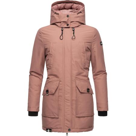 NAVAHOO Winterjas mauve / zwart