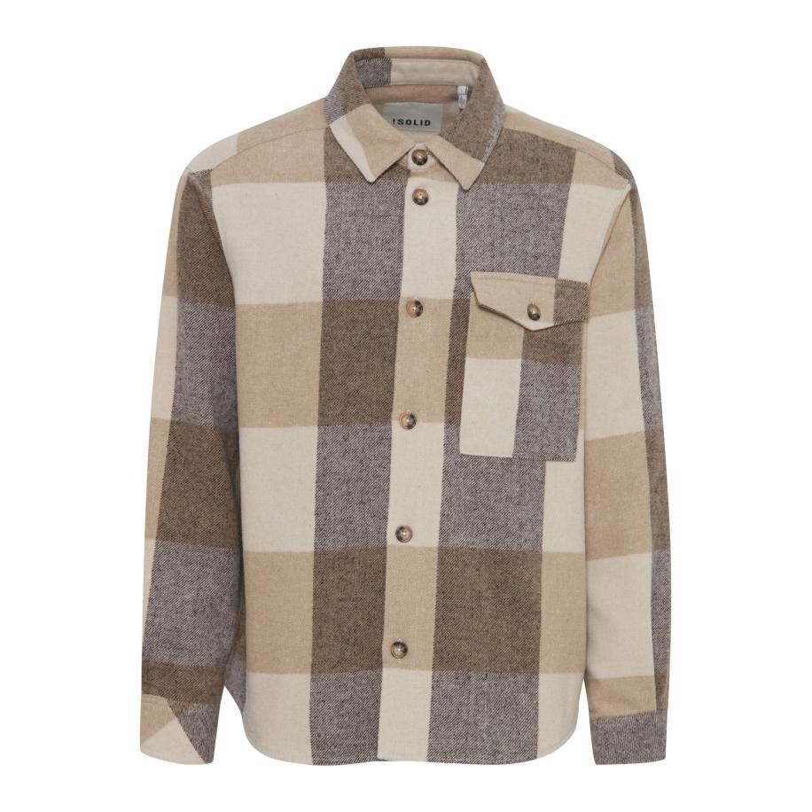 Solid !Solid Tussenjas Manheim beige / donkerbeige -