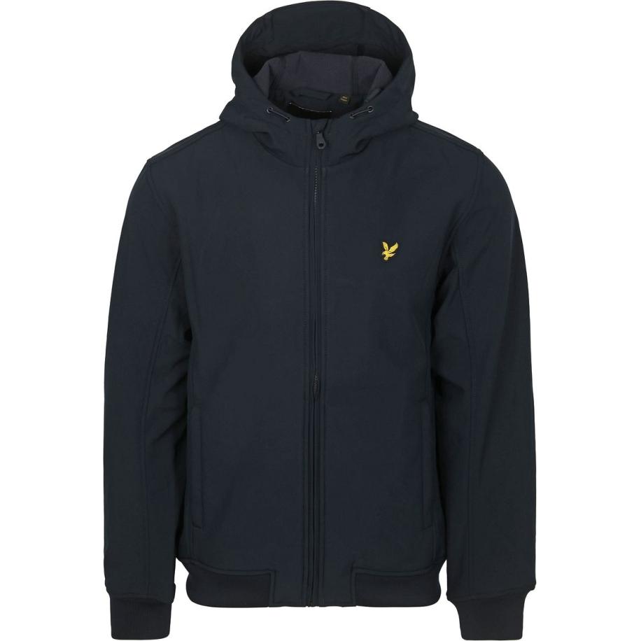 Lyle & Scott Jas Softshell Fleece Navy Blauw