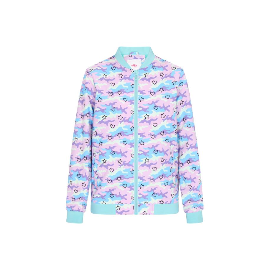 MYMO Tussenjas cyaan blauw / lila / rosé / wit Roze