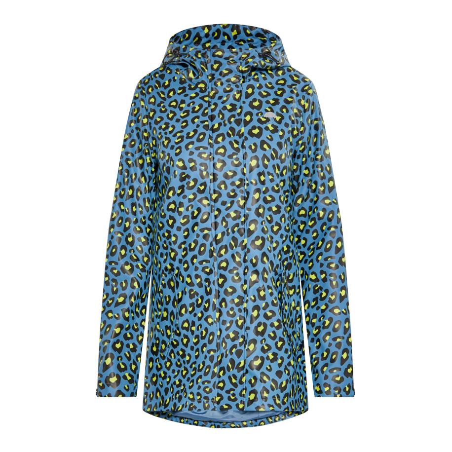 Schmuddelwedda Schmuddelwedda Functionele jas blauw / neongeel / zwart -