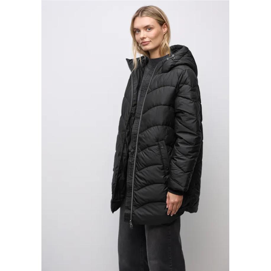 Street One Gewatteerd midi-jack Zwart