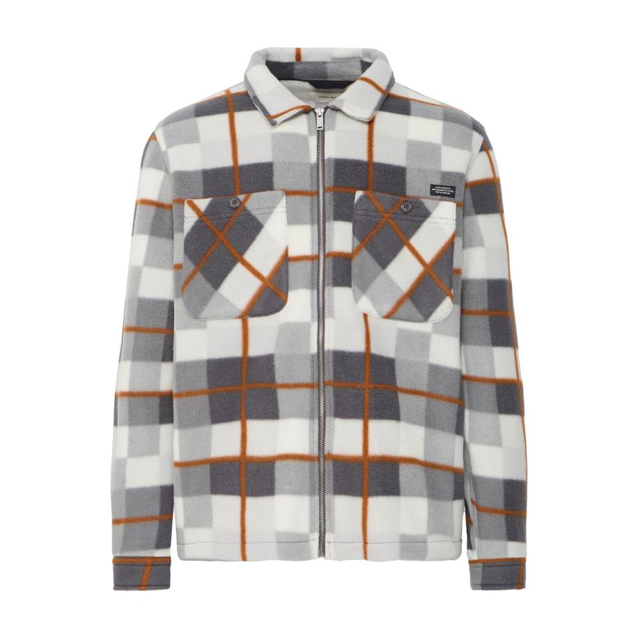 Blend BLEND Tussenjas bruin / grijs / donkergrijs / wolwit -