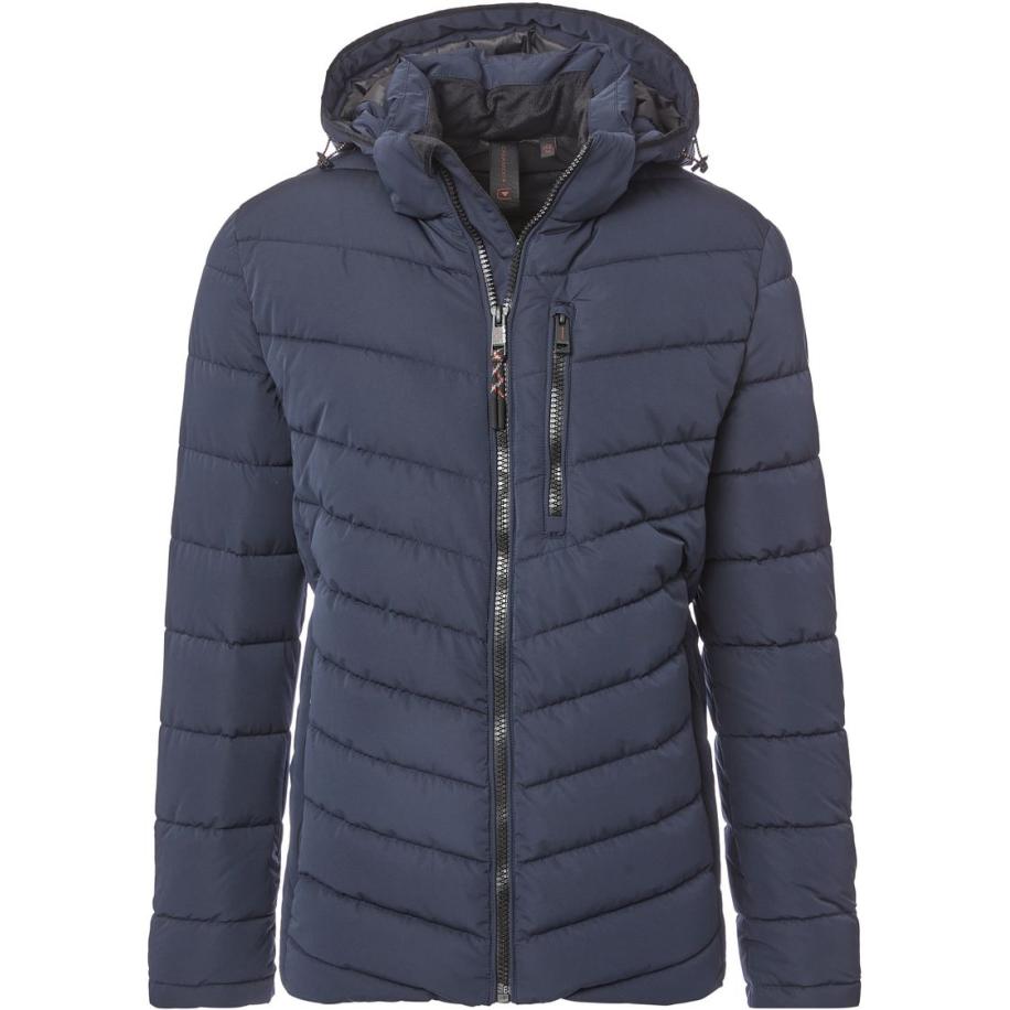 Casa Moda Jas Hooded Puffer Navy Blauw
