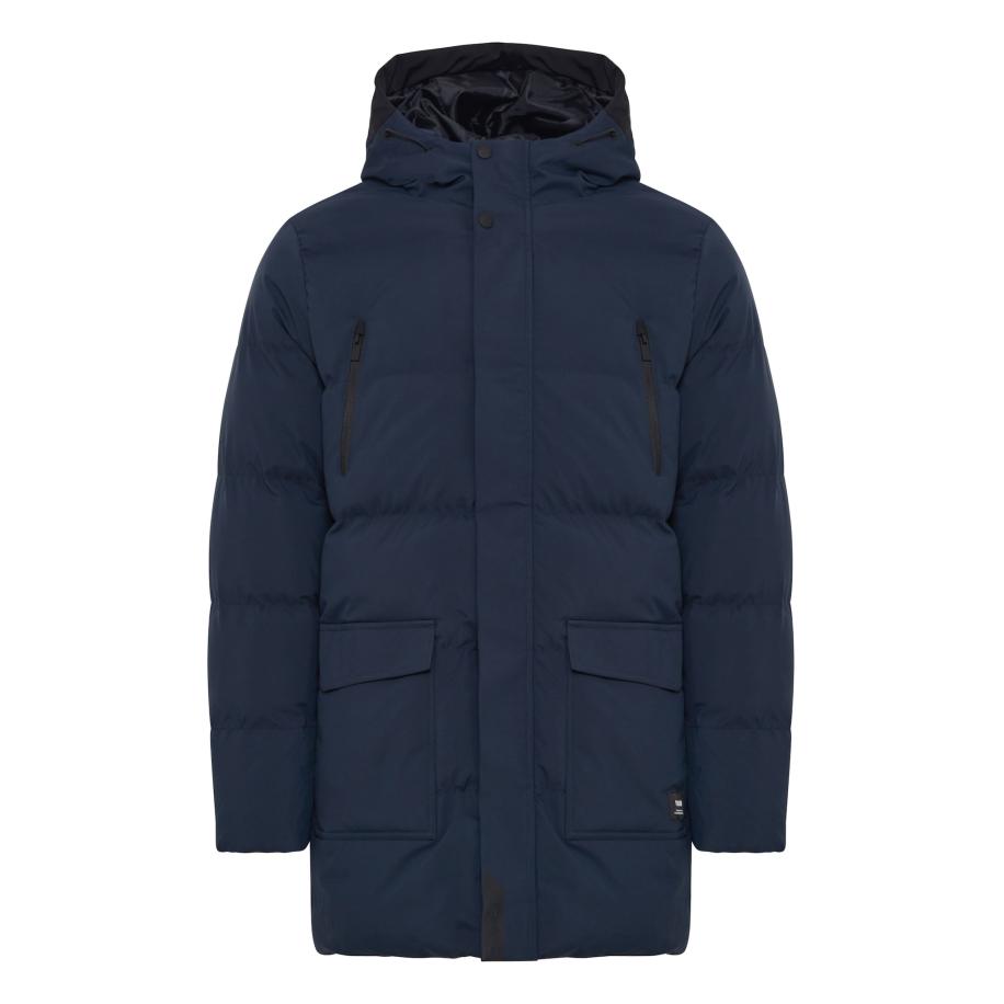 Solid !Solid Winterjas donkerblauw -