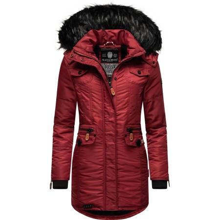 NAVAHOO Winterjas rood / zwart