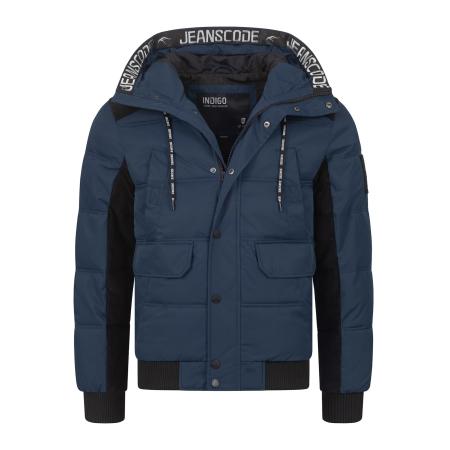 INDICODE JEANS INDICODE JEANS Winterjas Jakobe blauw / zwart