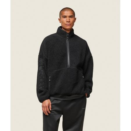 Gymshark everywear Half Zip Sherpa Jacket Black