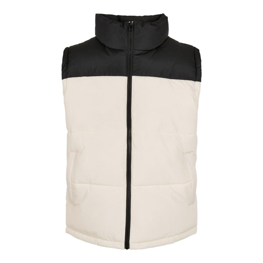 Urban Classics Urban Classics Bodywarmer zwart / wit -