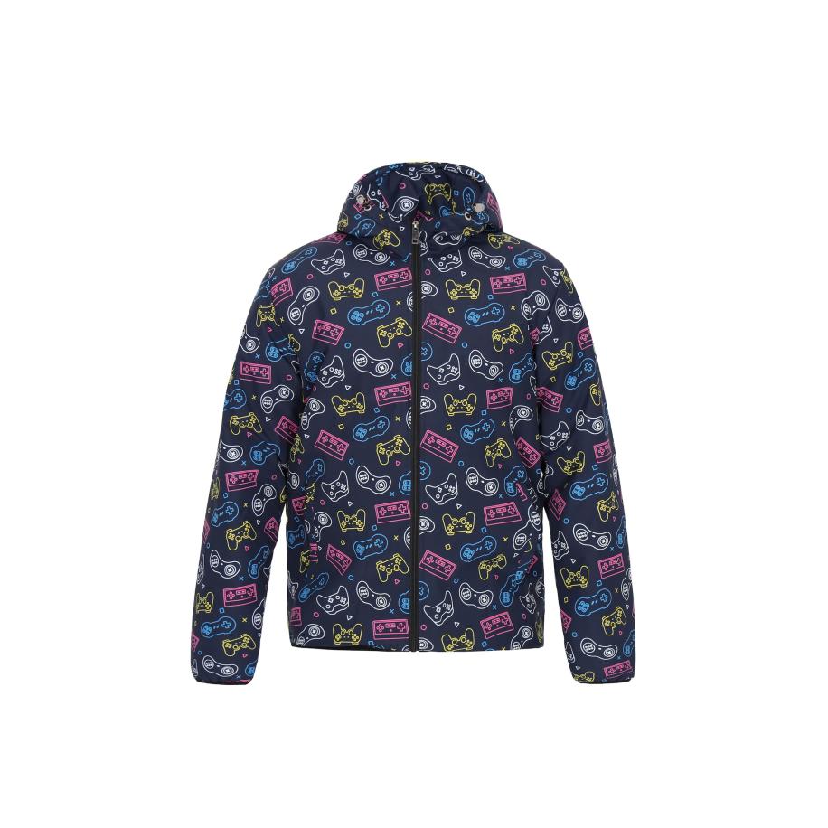 MO MO Tussenjas blauw / geel / rood / zwart -