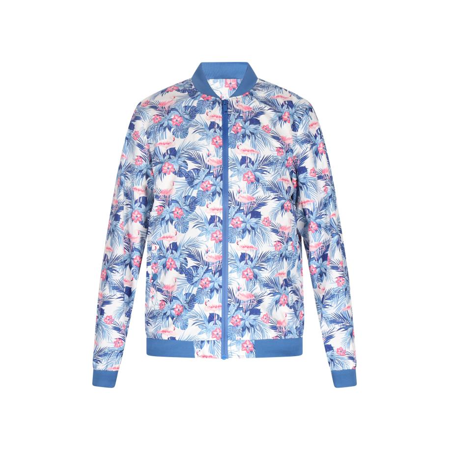 COSIMON COSIMON Tussenjas blauw / donkerblauw / pink / wit -