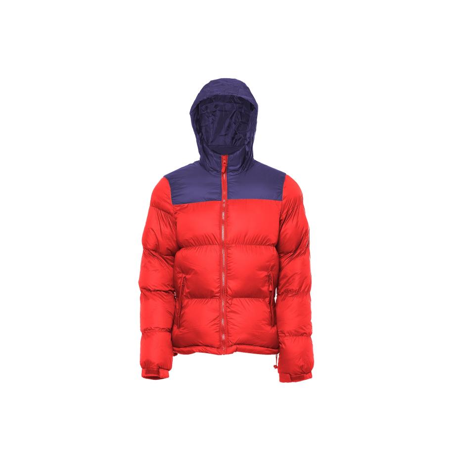 MO MO Winterjas marine / robijnrood -