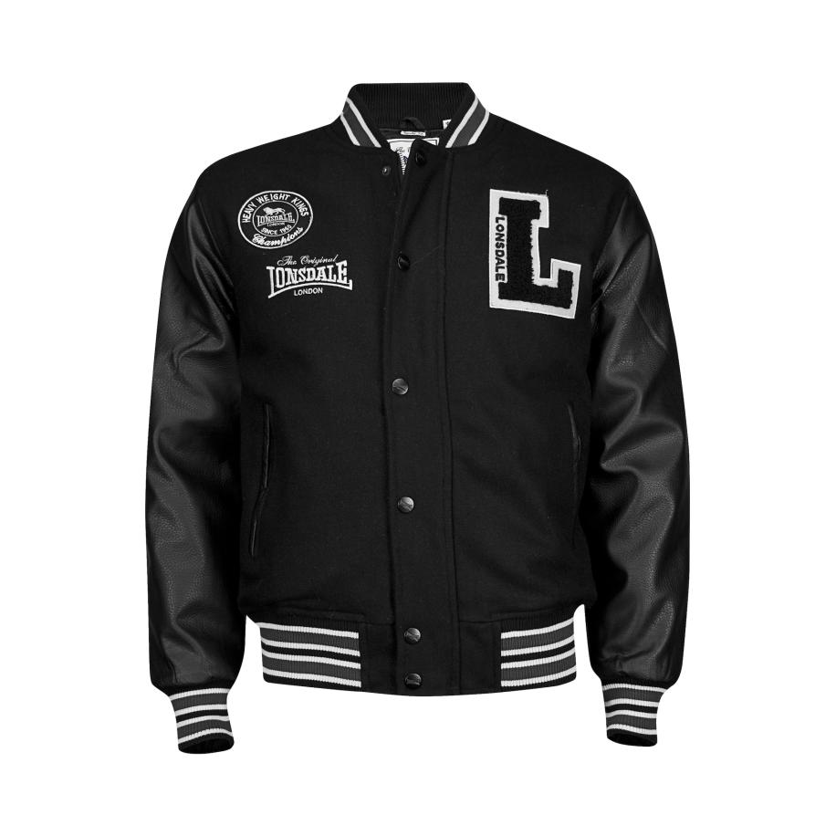Lonsdale LONSDALE Tussenjas OXFORD ALL SEASON zwart / wit -