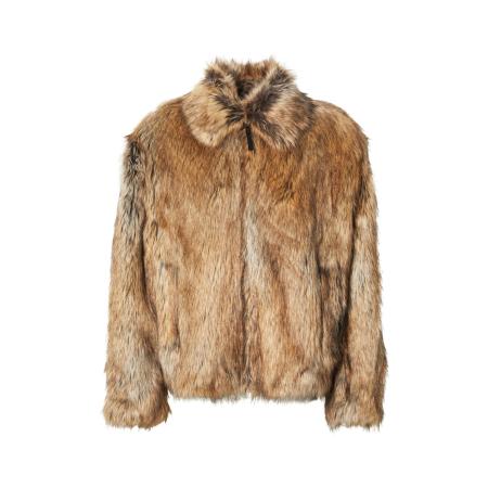 Hugo Boss HUGO Tussenjas Bryan brokaat / lichtbruin / zwart / offwhite