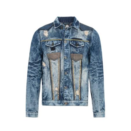 Cipo & Baxx CIPO & BAXX Tussenjas crème / blauw / bruin