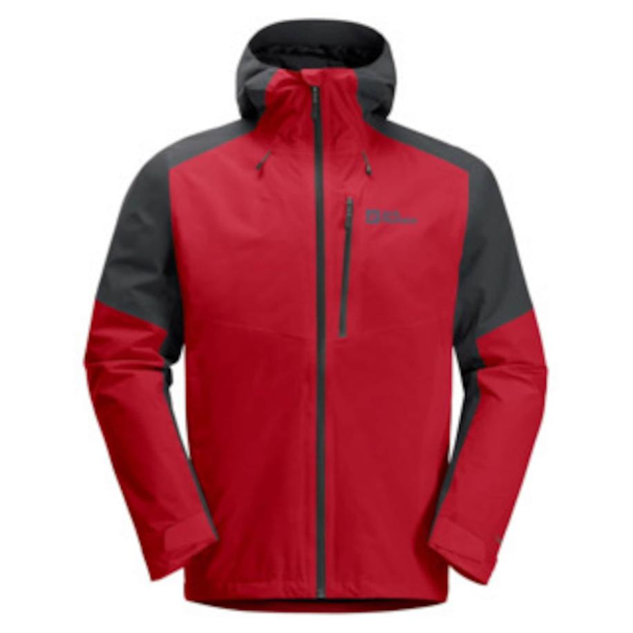 Jack Wolfskin JACK WOLFSKIN Outdoorjas rood / zwart -