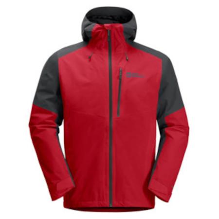 Jack Wolfskin JACK WOLFSKIN Outdoorjas rood / zwart