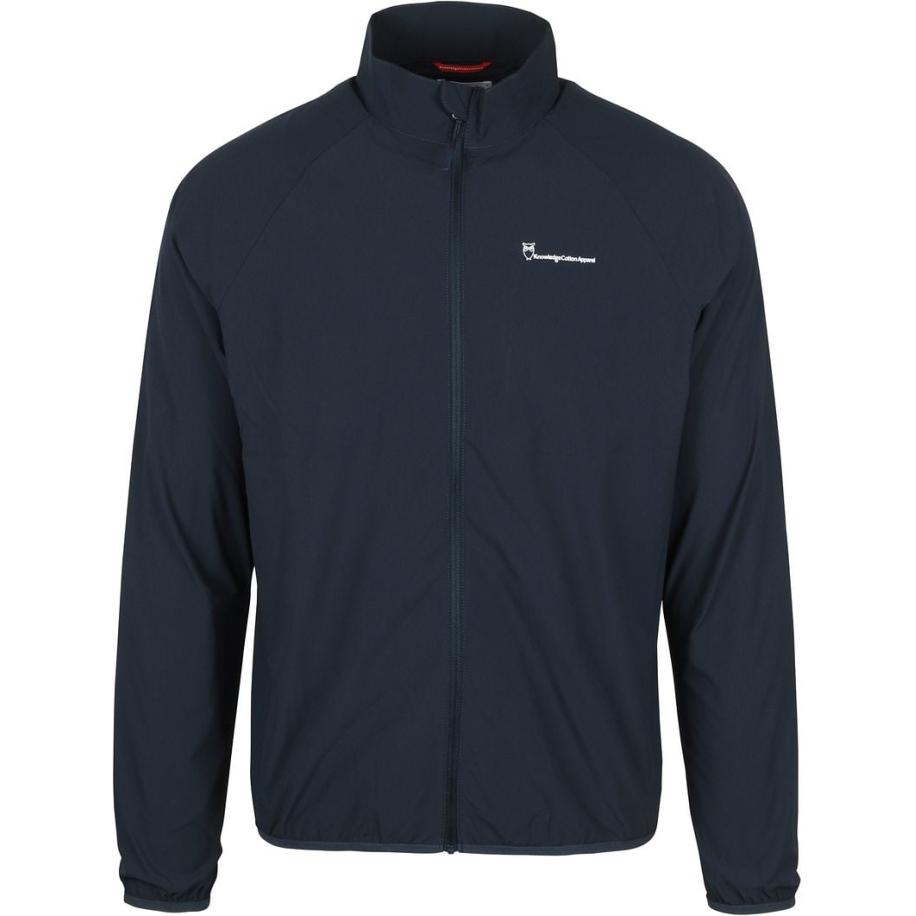 KnowledgeCotton Apparel Basswood Jas Donkerblauw Blauw