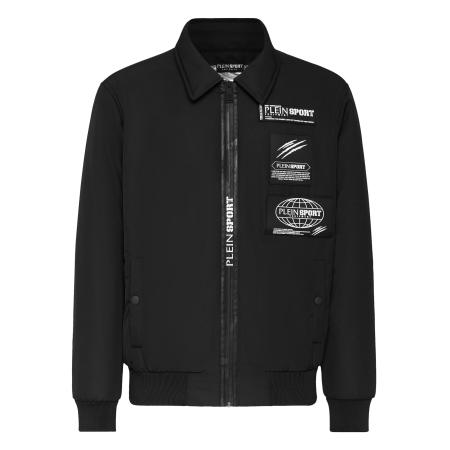 Plein Sport Plein Sport Tussenjas Global Express Edition zwart / offwhite