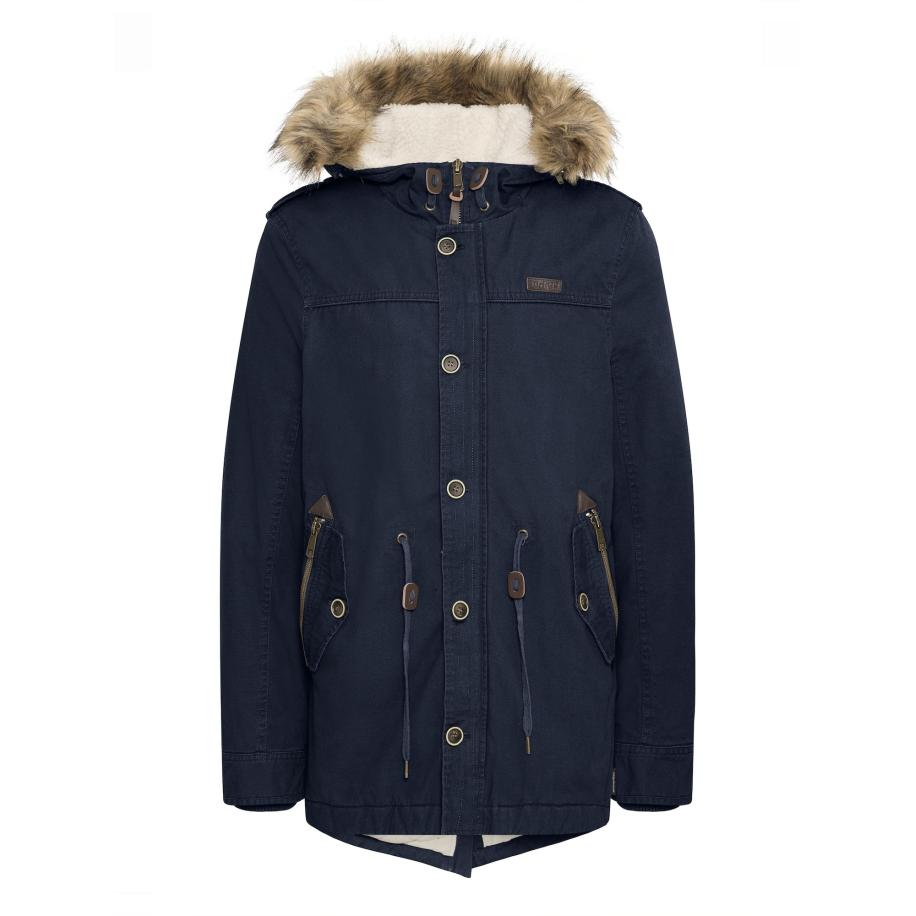 INDICODE JEANS INDICODE JEANS Winterparka Pulsoor navy / bruin gemêleerd -