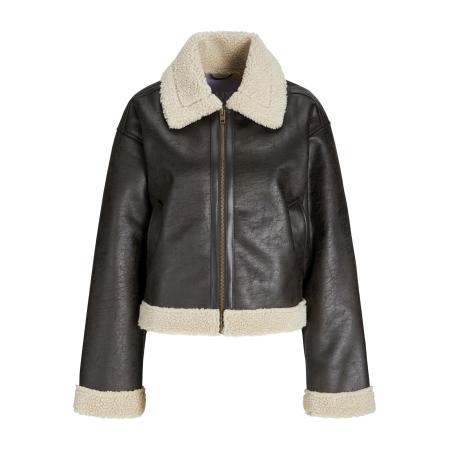 JJXX JJXX Tussenjas JXSVEA donkerbruin / wit