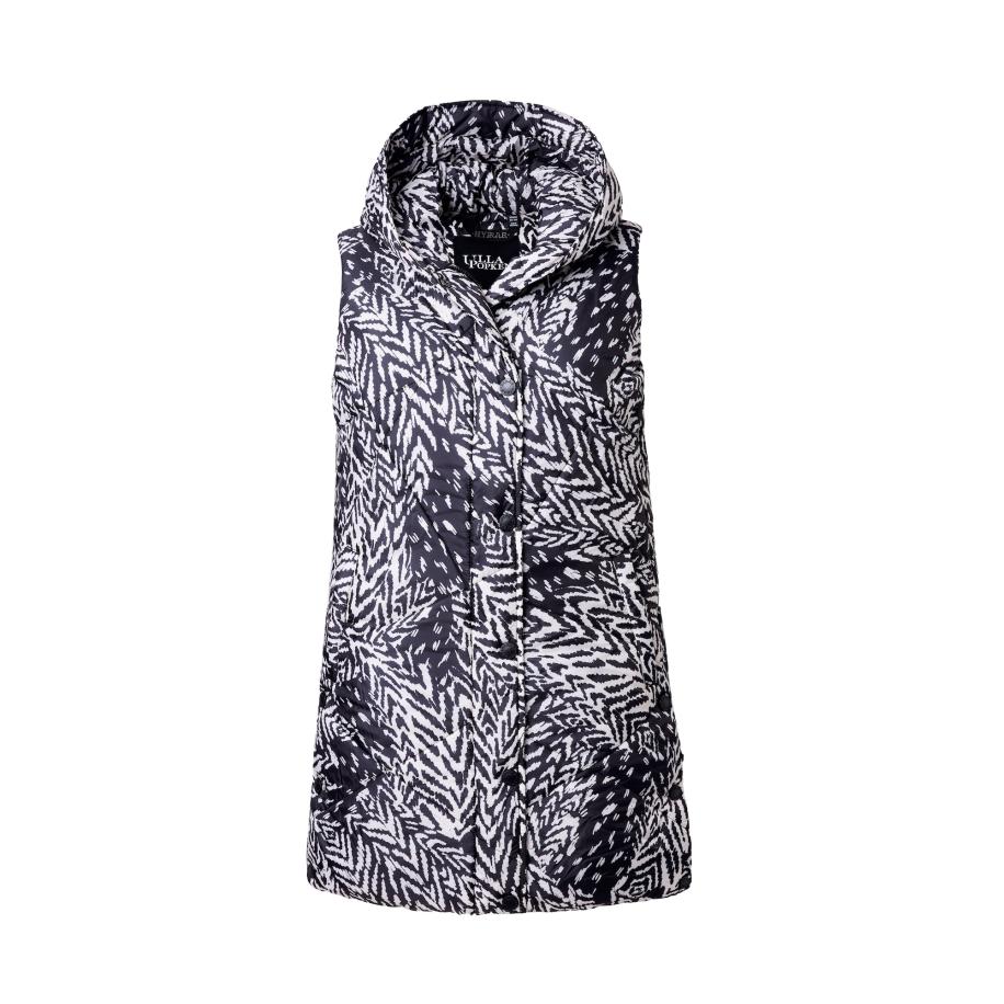 Ulla Popken Ulla Popken Bodywarmer zwart / wit -