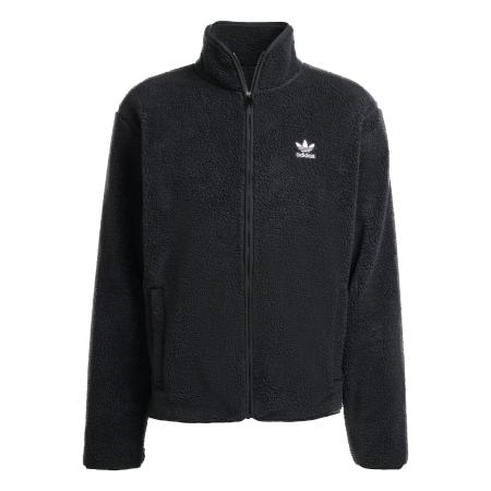 Adidas ADIDAS ORIGINALS Fleece jas Trefoil Essentials zwart