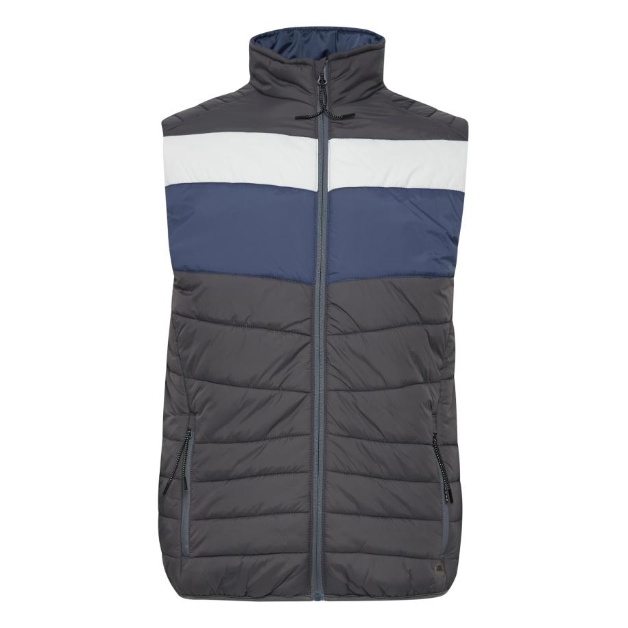 Blend BLEND Bodywarmer Kristian blauw / grijs / wit -