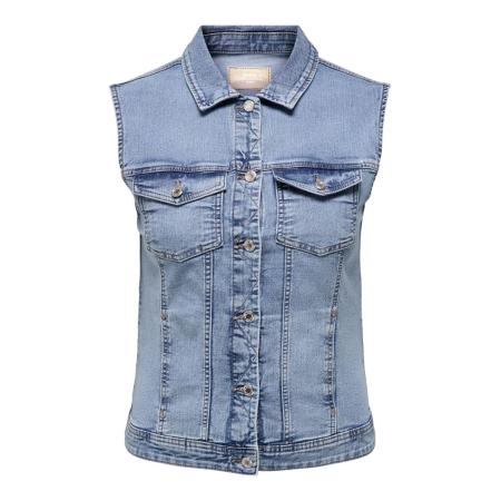 Only Carmakoma ONLY Carmakoma Bodywarmer CARWespa blauw denim