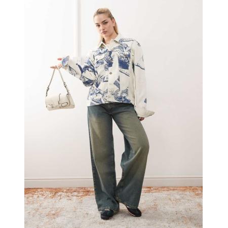 Deus Ex Machina Dream Machine Jack met boulevardprint-Wit