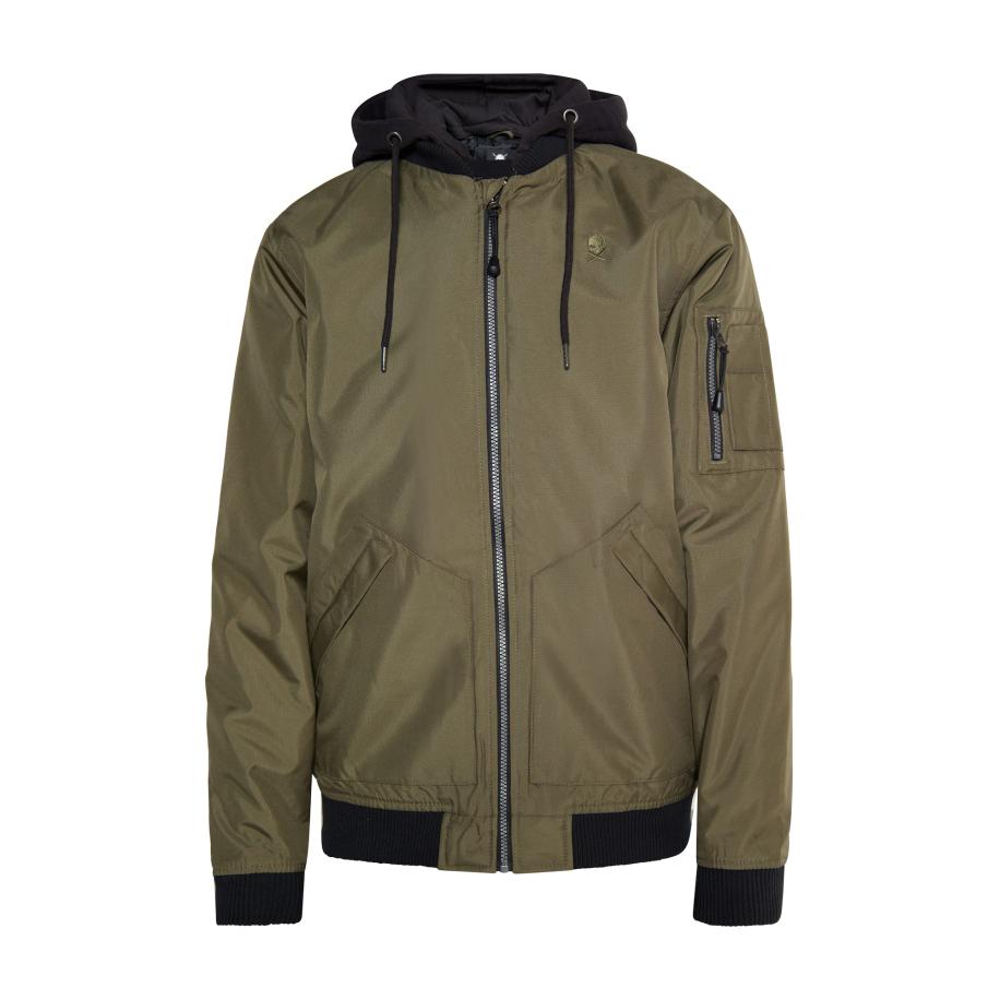 TUFFSKULL TUFFSKULL Tussenjas Wrest olijfgroen / zwart -