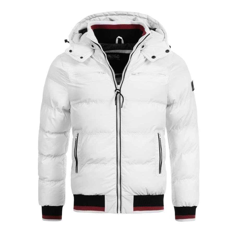 INDICODE JEANS INDICODE JEANS Winterjas Marlon navy / rood / wit -