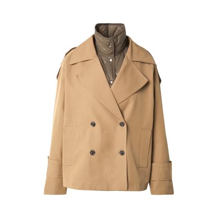 VILA ROUGE EDIT VILA ROUGE EDIT Tussenjas ROULILA bruin / lichtbruin